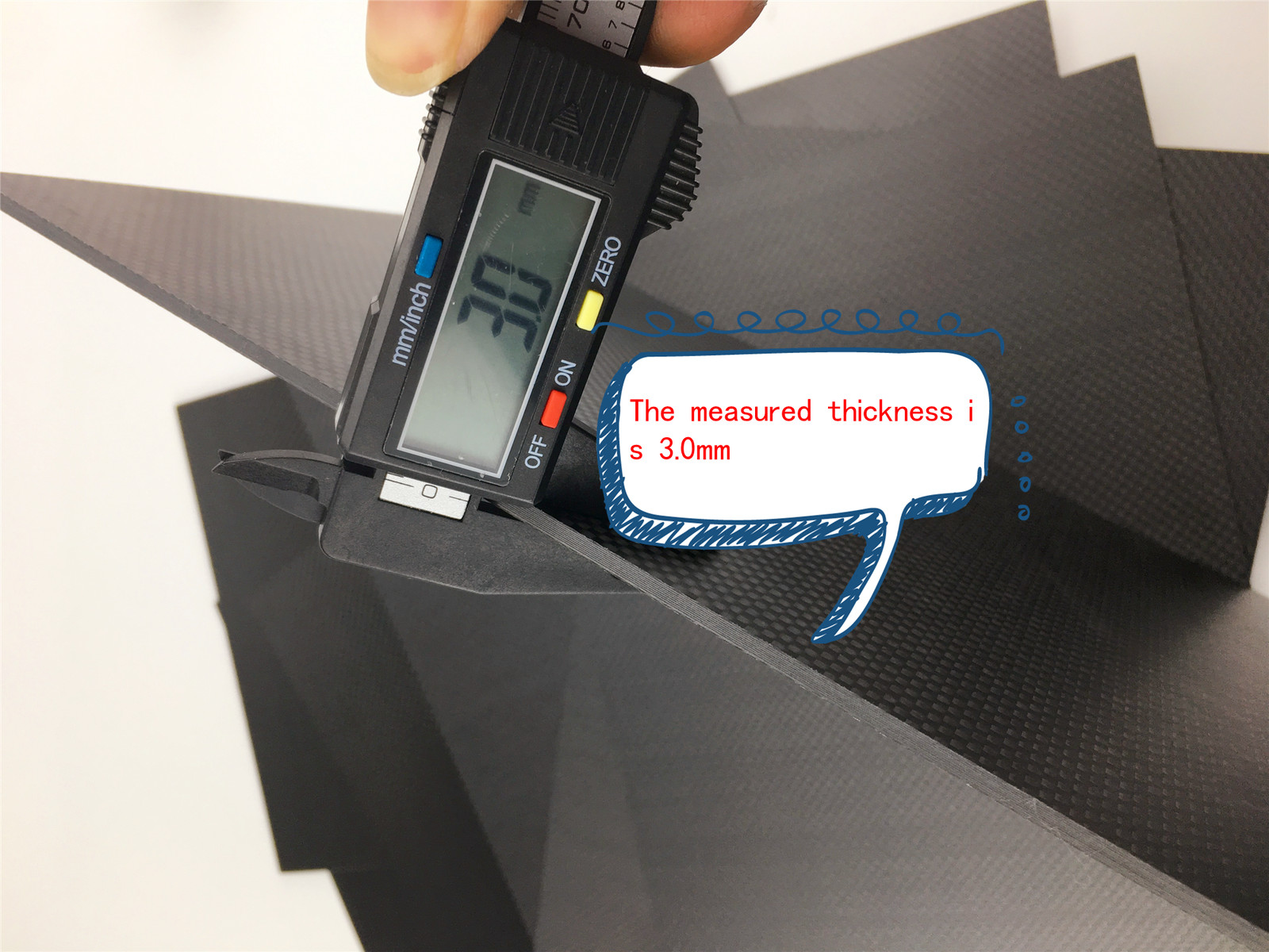 Foglio In Fibra Di Carbonio, 300mm X 300mm X 1mm | RS