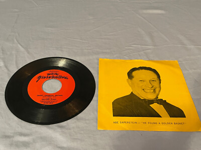 Vintage ABE SAPERSTEIN'S HARLEM GLOBETROTTERS ''Golden Basket'' Brother Bones 45