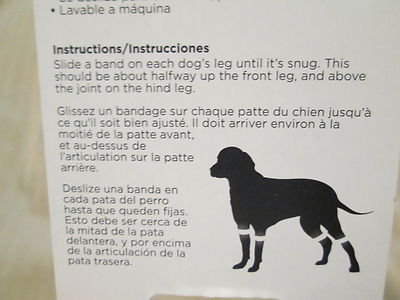 Reflective Pet Dog Leg Bands- Small Green -New-Bergan Bright Steps FREE Shipping