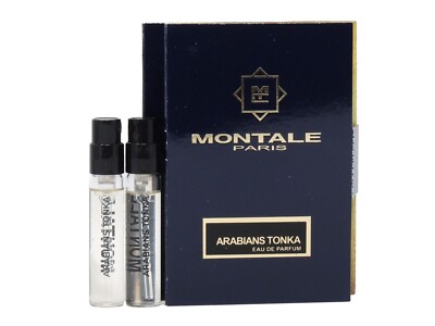 MONTALE PARIS ARABIANS TONKA EDP 2.0ml .06oz x 2 COLOGNE PERFUME SPRAY SAMPLES