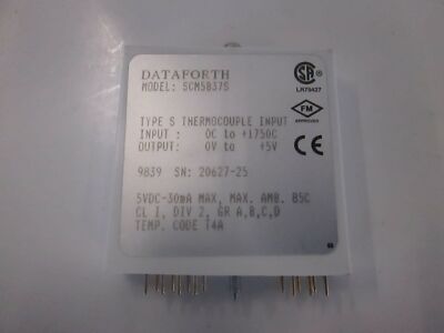 Data Forth, Type S Isolated Thermocouple Input, SCM5B37, Used