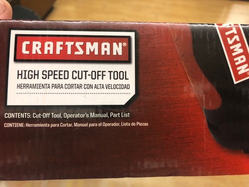 NEW Craftsman High Speed Cut Off Tool 919953