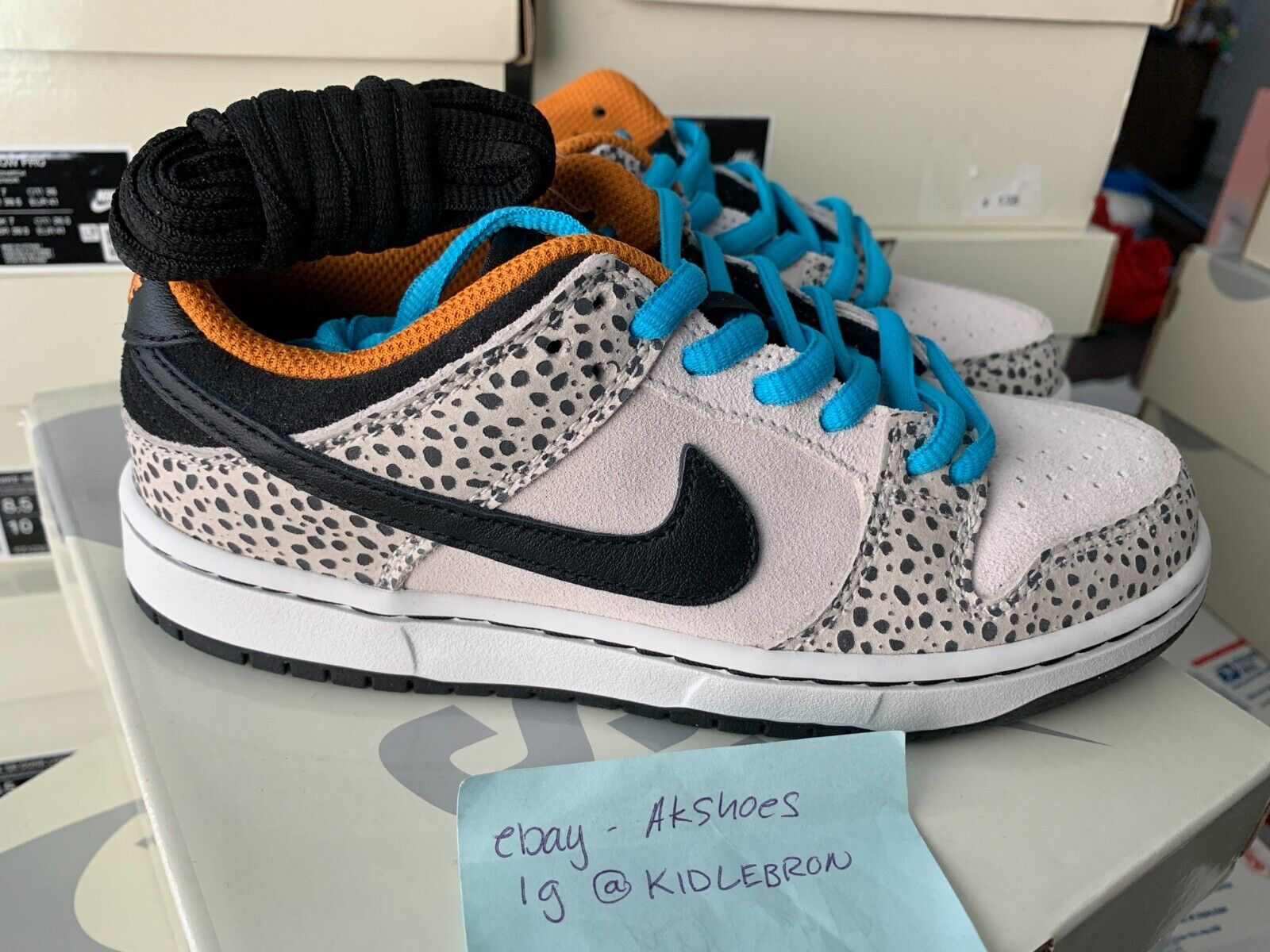 New Nike SB Dunk Low Pro Safari Olympics Paris Electric 1Y New Nike SB Dunk Low Pro Safari Olympics Paris Electric 1Y