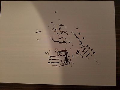 EURO 8 STAGE MULTI LAYER AIRBRUSH HORRIBLE DEATH STEP BY STEP TEMPLATE