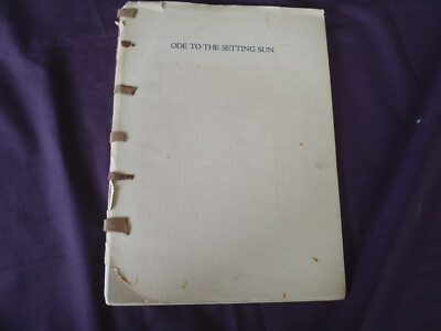 Ode To The Setting Sun by Francis Thompson 1928 No 280  Illlustrated