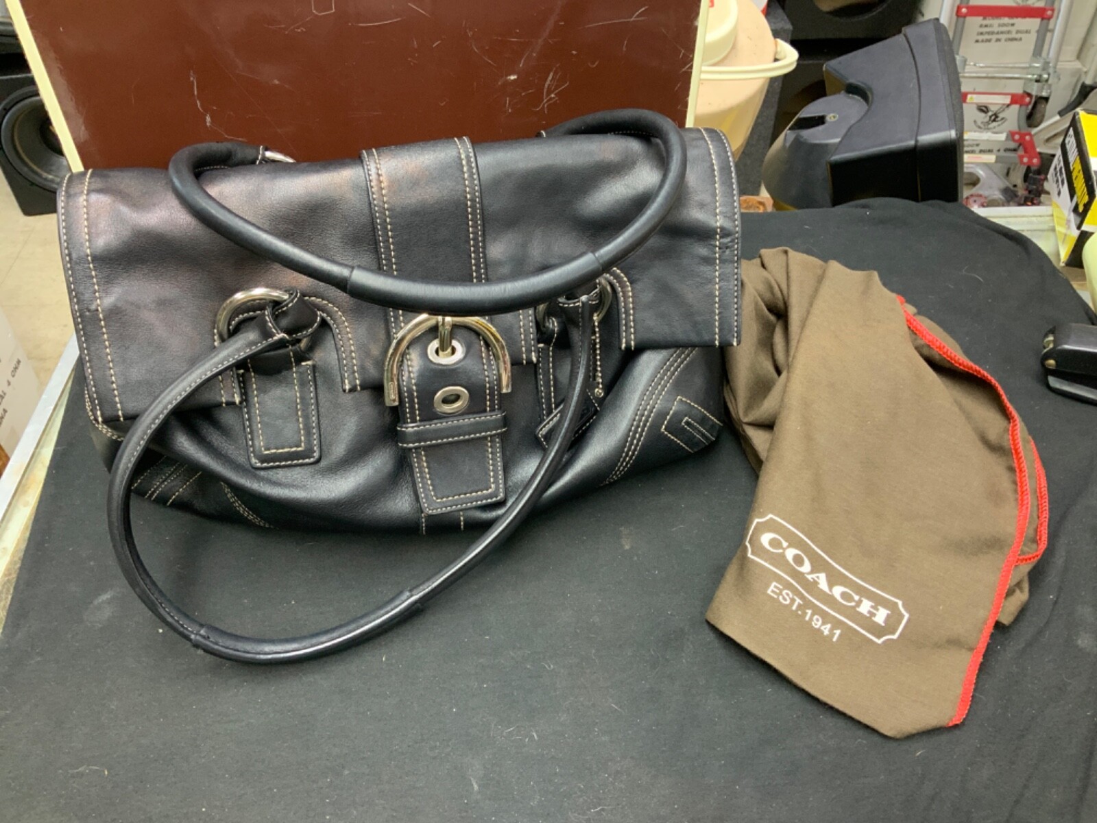 90’s OLD COACH COWHIDE SHOULDER BAG Coach Cowhide Shoulder Bag – Guzzi Archive