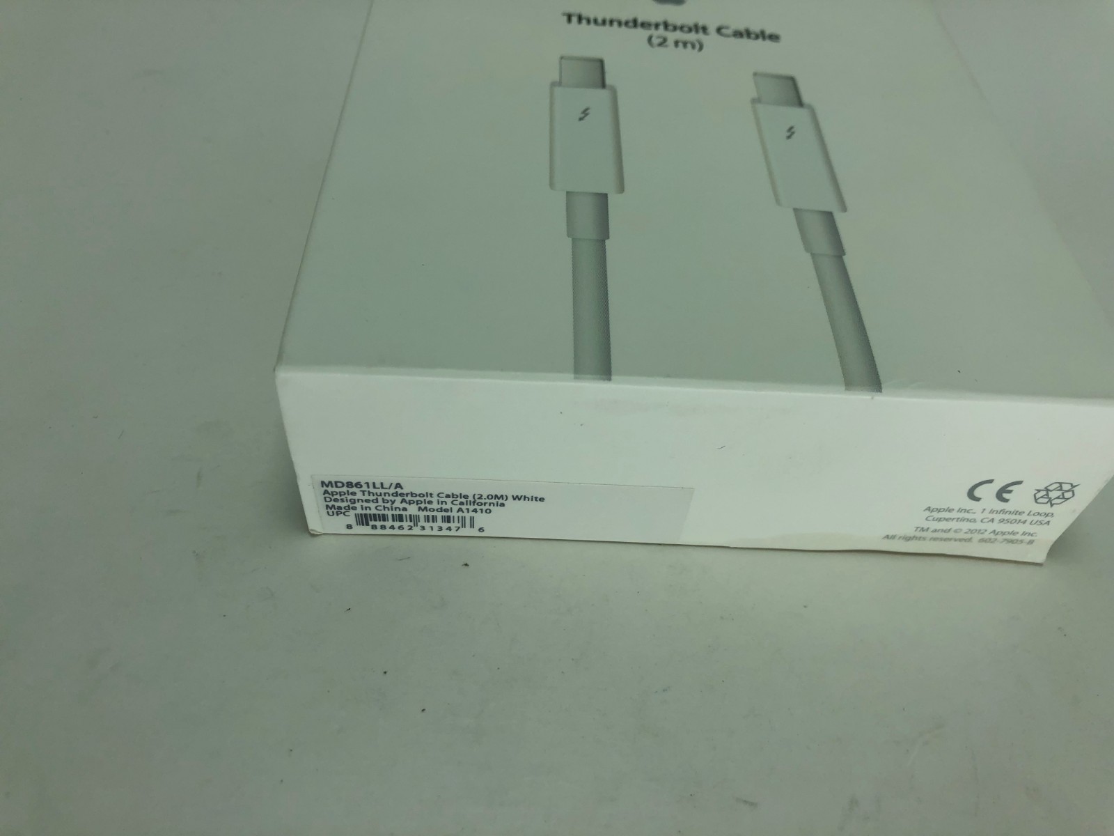 Genuine Original OEM Factory Apple Thunderbolt Cable 2.0M White MD861ZM/A