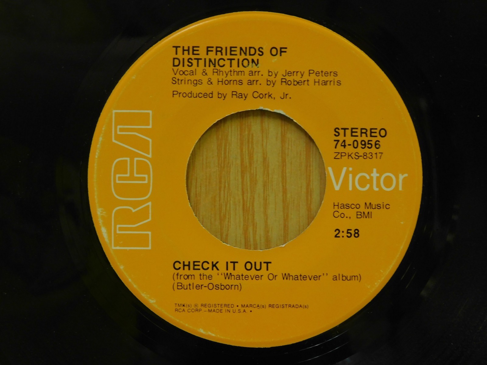 7” THE FRIENDS OF DISTINCTION-WHEN A THE FRIENDS OF DISTINCTION (Love Or Let Me Be Lonely) 2023