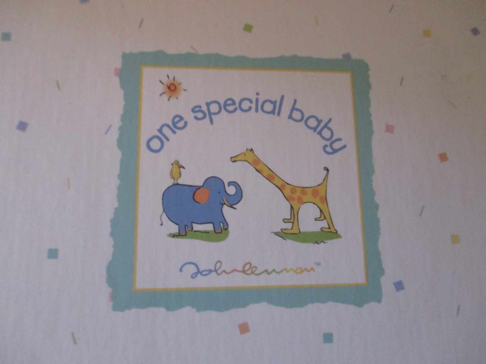 John Lennon ONE SPECIAL BABY Record Book Album NIB 3 Ring Keepsake CR Gibson