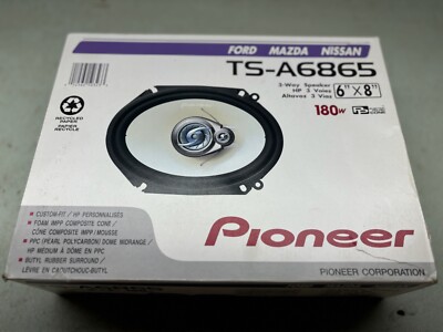 PIONEER (TS-A6865) 6x8 3-way Coaxial Speaker NOS Ford Mazda Nissan