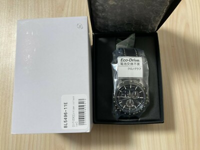 Pre-owned Citizen Collection Bl5496-11e Eco-drive Stainless Chronograph Men Watch