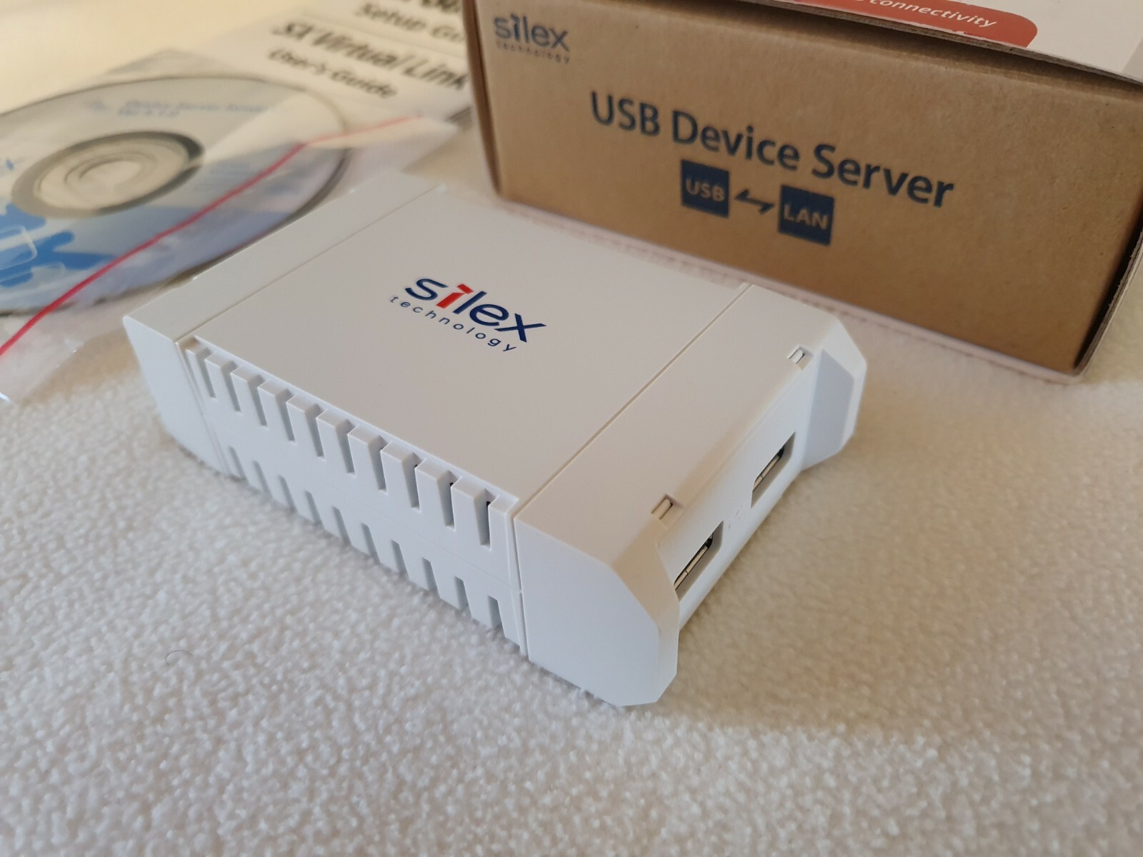 SILEX SX3000GB Gigabit 2 Port USB Device Server Printer