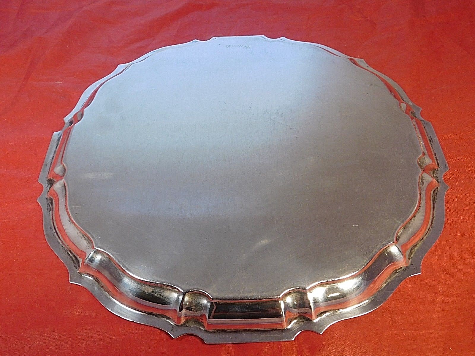 VINTAGE GORHAM CHIPPENDALE STERLING SILVER 12 IN PLATTER #42612