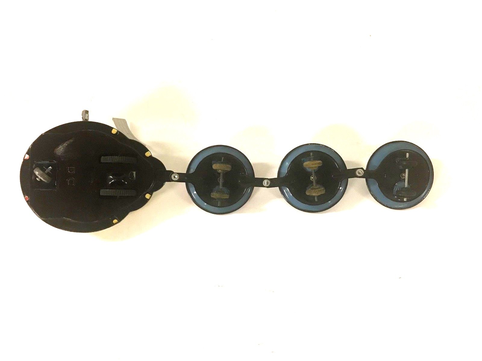 TPS Satellite Fleet Spaceship Parade Tin Flying Saucers 1964 Vintage, Windup (T)