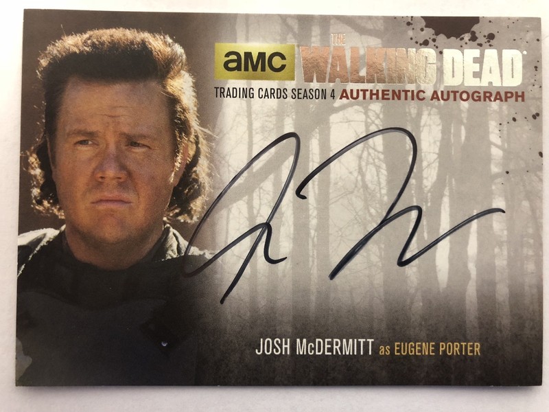 Walking Dead Season 4 PART 2 - SILVER McDermitt - Eugene Porter AUTOGRAPH JMD2