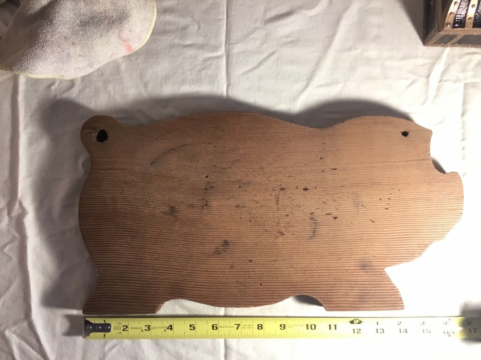 Cool Antique Vintage Unique Painted Pig Wooden Cutting Board Pennsylvania Dutch