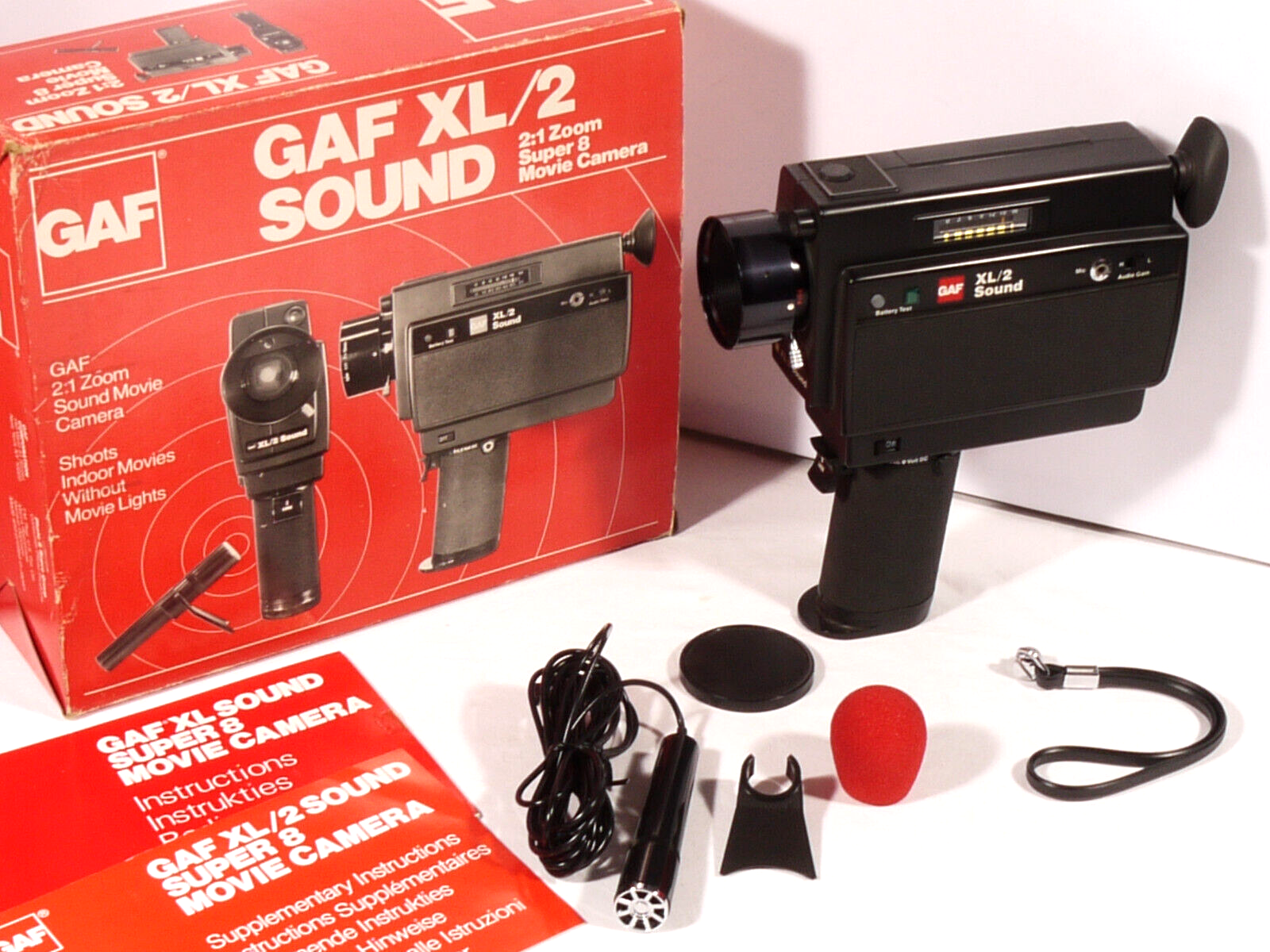 GAF XL/2　サウンドスーパー8ムービーシネマ　8mm filmカメラ GAF XL/2 Sound Super 8 Movie Cine Camera – Film Camera Store