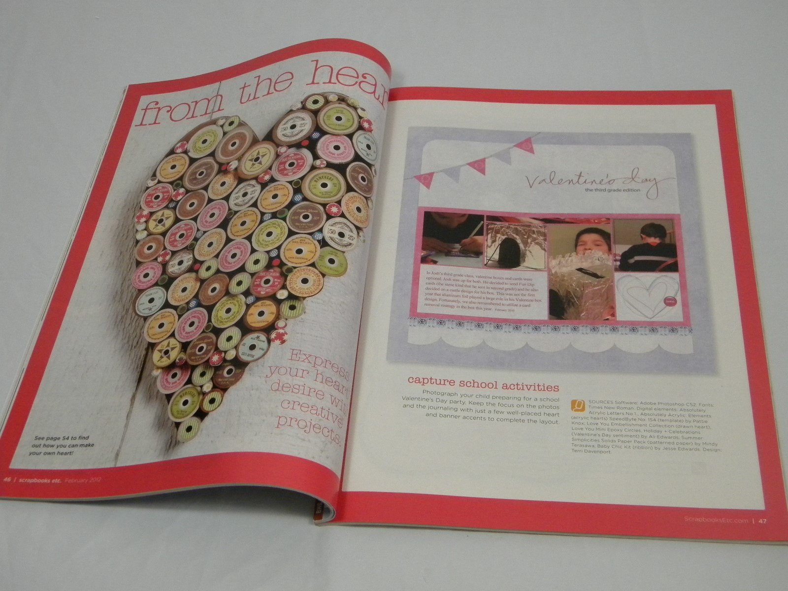 Scrapbooks etc Better Homes  Gardens special interest  cards patterns Valentines