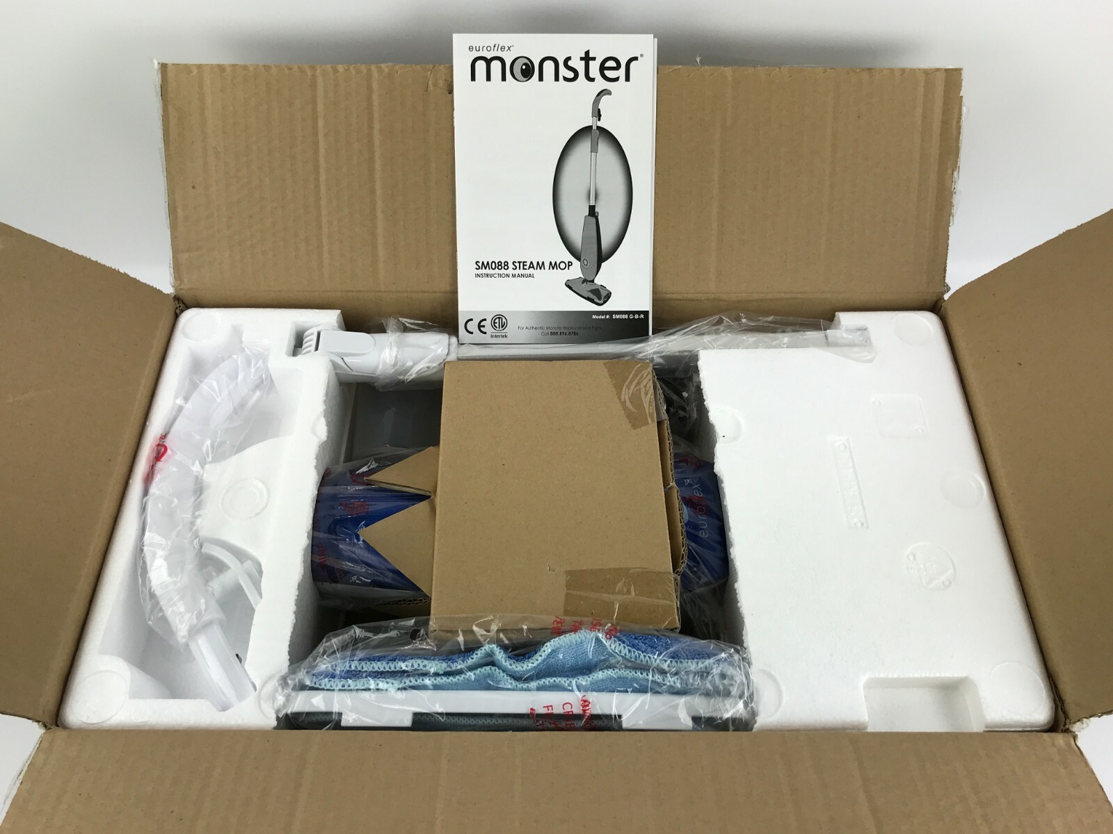 Euroflex Monster SM088 Steam Mop - NEW!