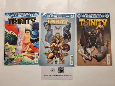 3 Trinity DC Comic Books #1 2 3 Universe Rebirth 67 RC41