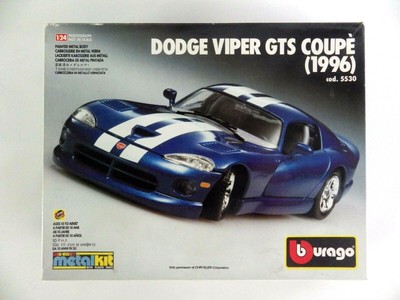 BURAGO DODGE VIPER GTS COUPÉ 1996 1:24 corpo metallico 5530 in scatola