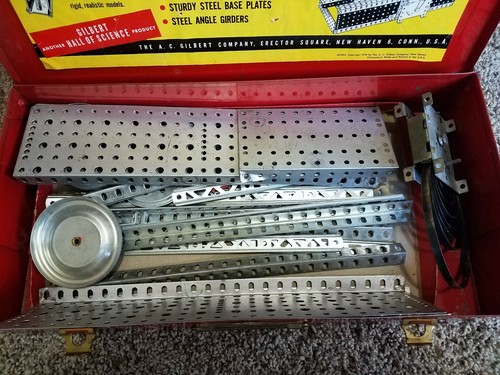 Vintage Gilbert Electric Erector Set No. 4 1/2 1954 Untested Incomplete?