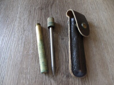 VINTAGE EZE LAP DIAMOND M TOOL LEATHER SHEATH KNIFE SHARPENER