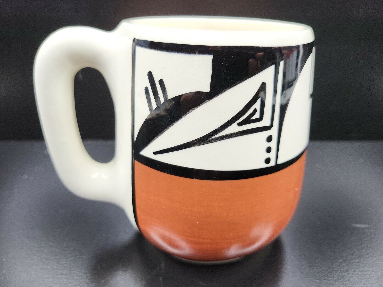 Ute Mountain Pottery Ceramic Mug Signed Wing 71 Vintage Native...