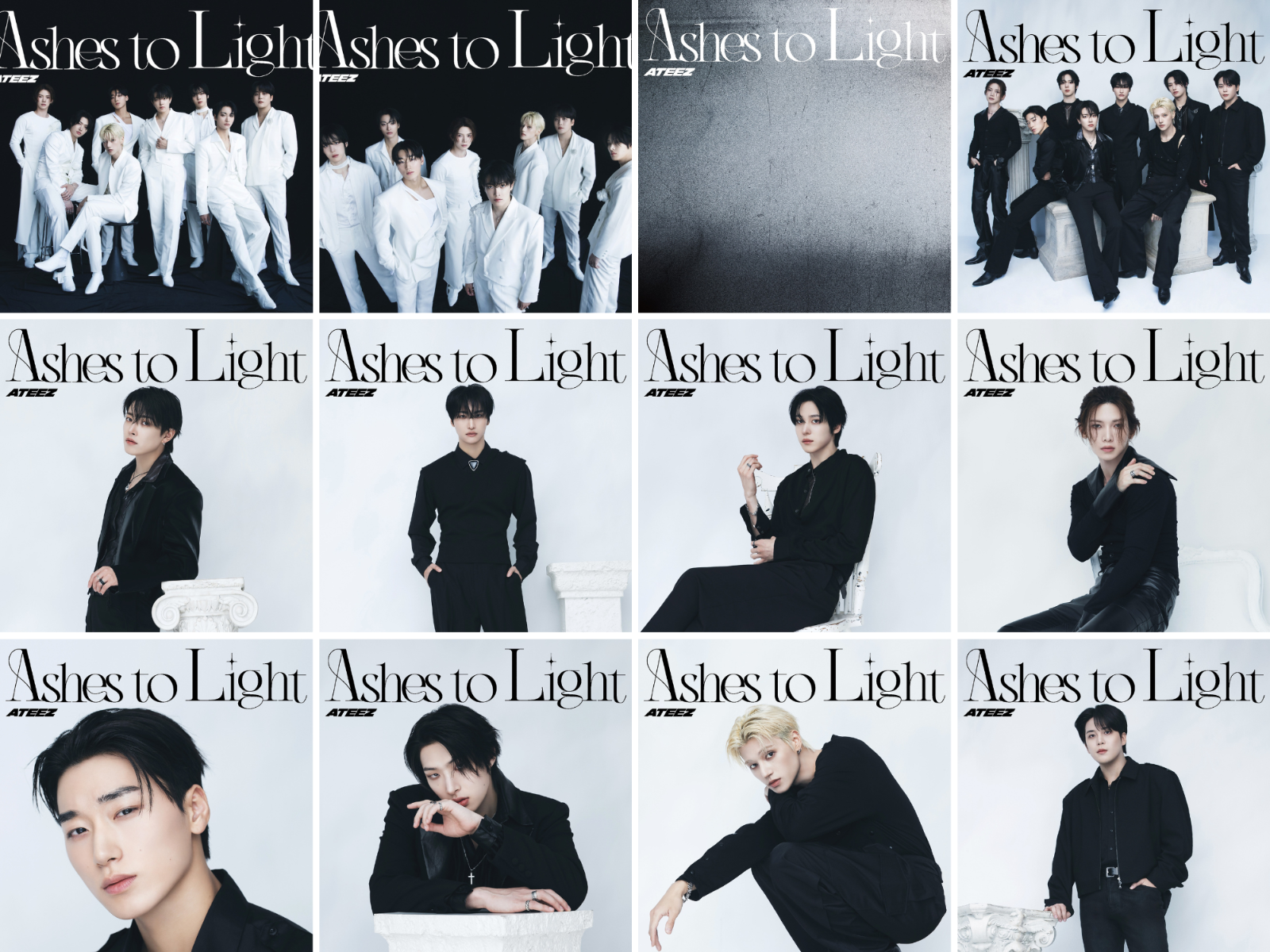 ATEEZ アチズ アルバム 開封済み 36枚セット ATEEZ Ashes to Light Limited Ver Album + Tower Records Japan