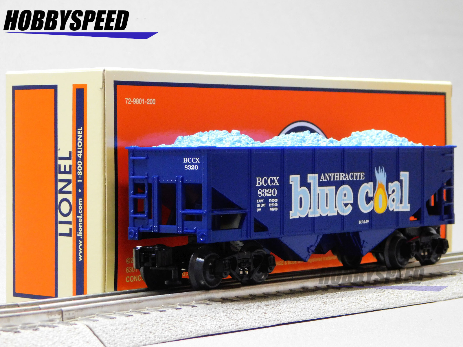 LIONEL BLUE COAL CO. HOPPER W/LOAD ANTHRACITE BCCX #8320 O GAUGE