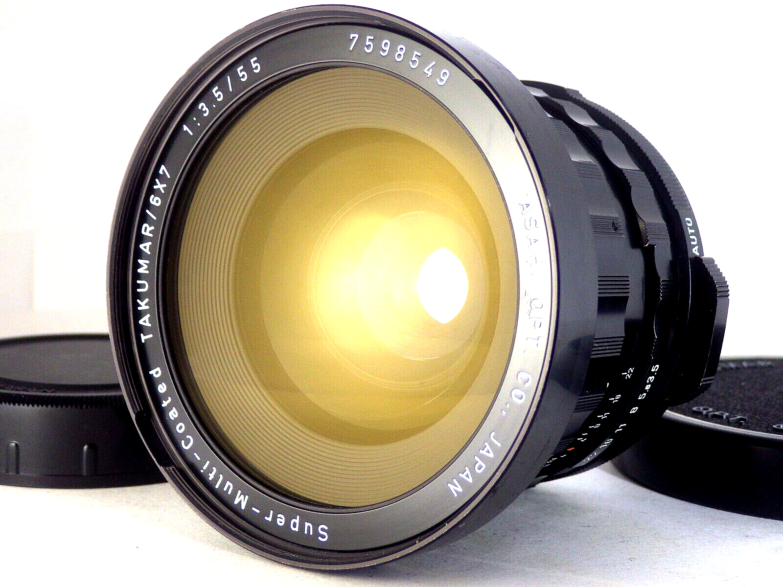 【セール 登場から人気沸騰】 Pentax N.MINT] SMC SLR CAMERA MF Lens f/3.5 55mm 6x7 TAKUMAR レンズ(単焦点)