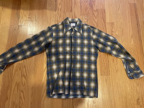 vintage towncraft penneys plaid shirt 1950s 1960s 14/14.5 vintage towncraft penneys plaid shirt 1950s 1960s 14/14.5