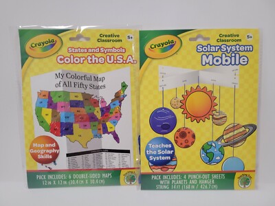 Crayola Classroom Solar System Mobile & Color The USA