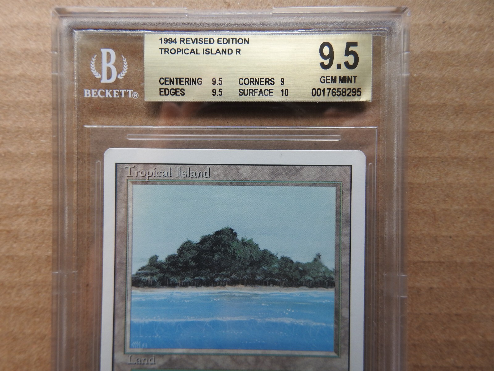 Tropical Island BGS 9.5 GEM MINT [Revised Edition] Mtg Magic Free Tracking!