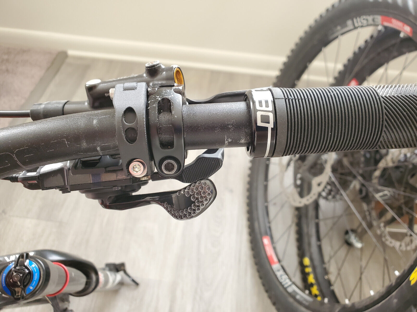 Shimano I-spec II shifter clamp - 3D printed PLA/PETG/CF
