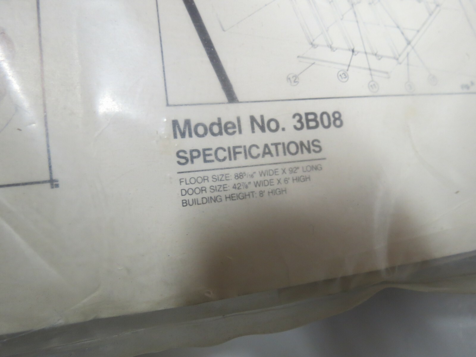 Vintage Jer's 8' Wide Budget Barn Tracing Patterns Templates Woodworking Project