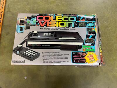 ColecoVision Console In Original Styrofoam 1 Controller UNTESTED CLEAN + Games