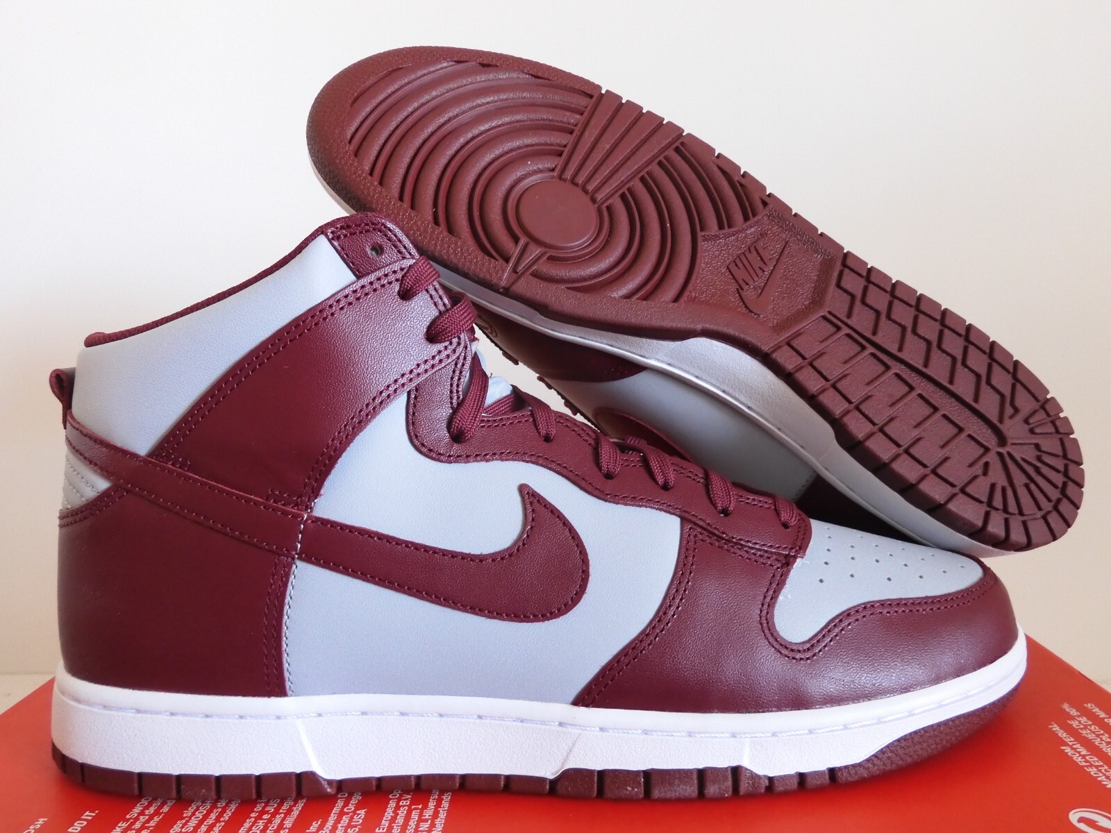 NIKE DUNK HI HIGH RETRO DARK BEETROOT RED SZ 14 [DD1399-600