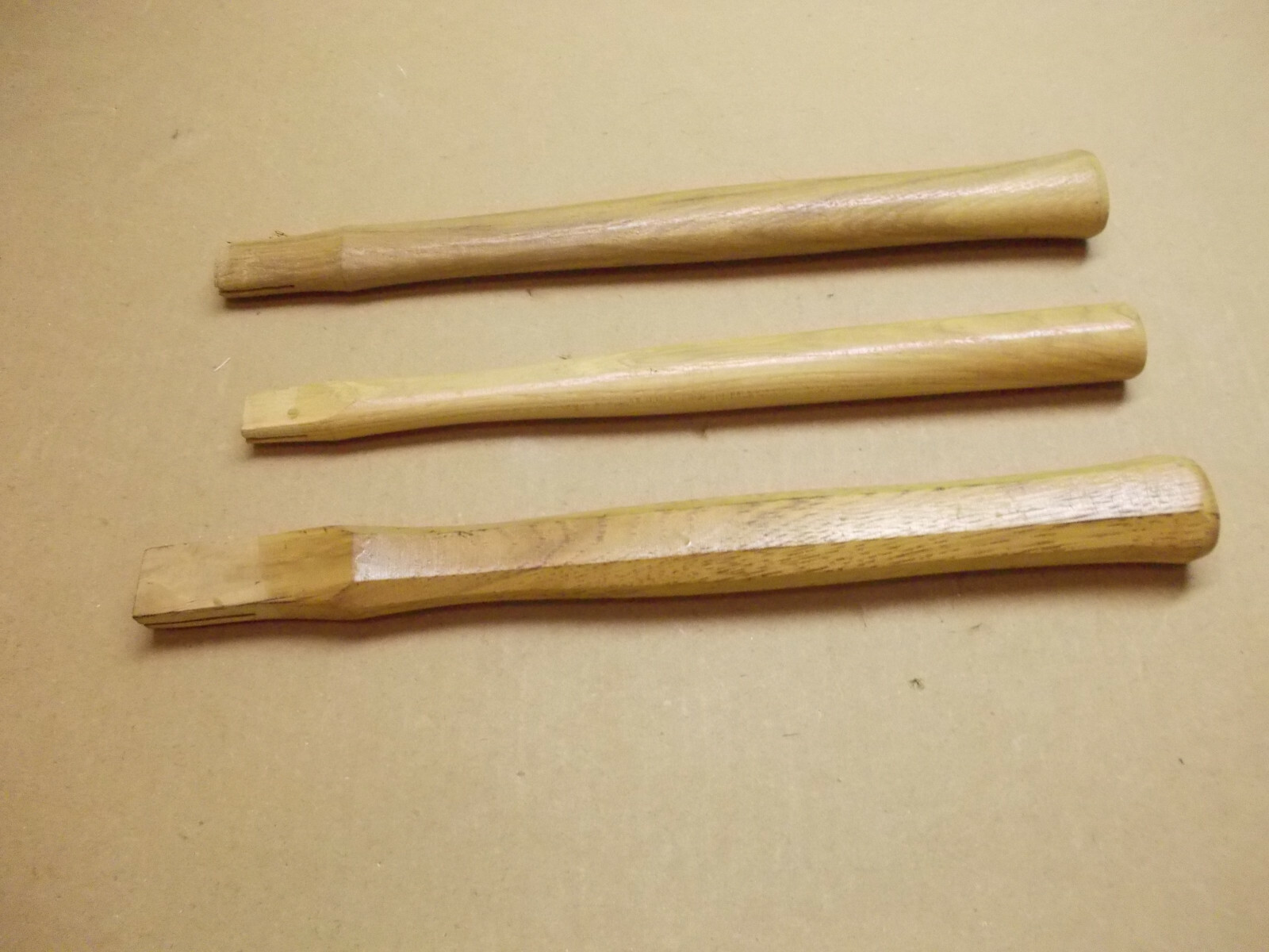 3 NOS Hardwood Hammer Handles