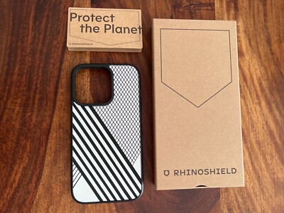 Iphone 13 Pro 6,1'', Rhinoshield Schutzhülle, Schwarz Weiß Wire Mash 3D, Neu
