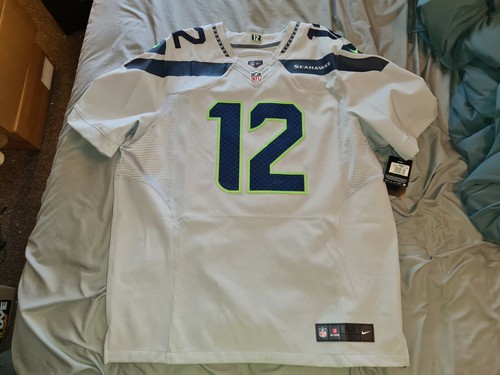 FAN #12 Seattle Seahawks GRAY Authentic Nike Elite Football