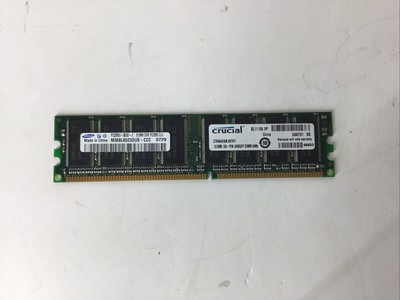 Crucial PC-3200 512 MB DIMM DDR Memory Ram CT6464Z40B