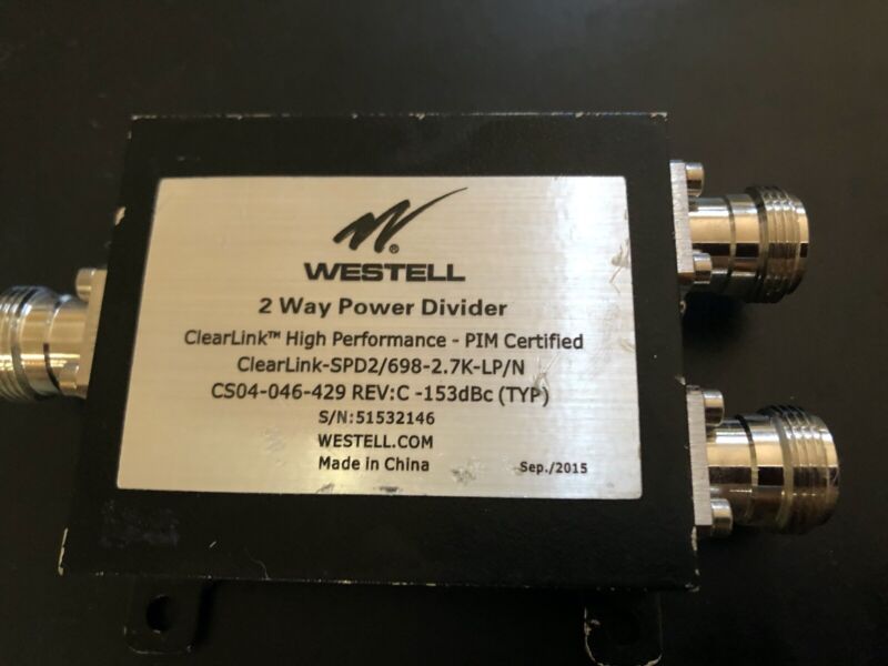 Westell 2 Way Splitter Power Divider Clearlink-spd2/698-2.7k-lp/n