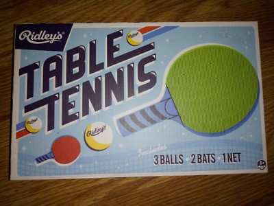 Ridley's Table Tennis Set - New & Sealed