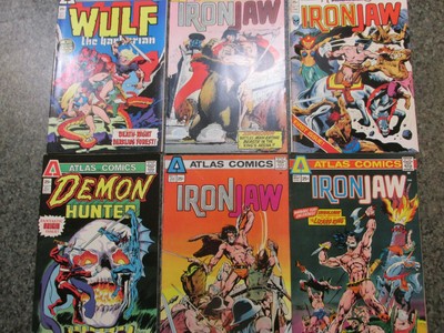 42 (25 DIFF) ATLAS SEABOARD COMICS (VF-NM)-1975-IRONJAW,TARGETT,DESTRUCTOR,ETC