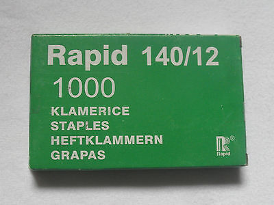 Staples Pour RAPID -HANDTACKER-TROCKENBAUTACKER-12mm-1000stk