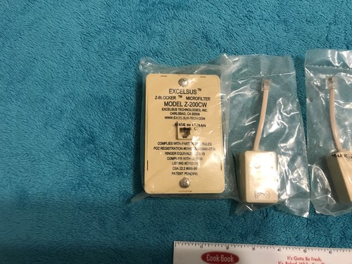 EXCELSUS Z-200CW Z-BLOCKER DSL FILTER WALL MOUNT PLATE NOS, + 4 Z-200SM Filters