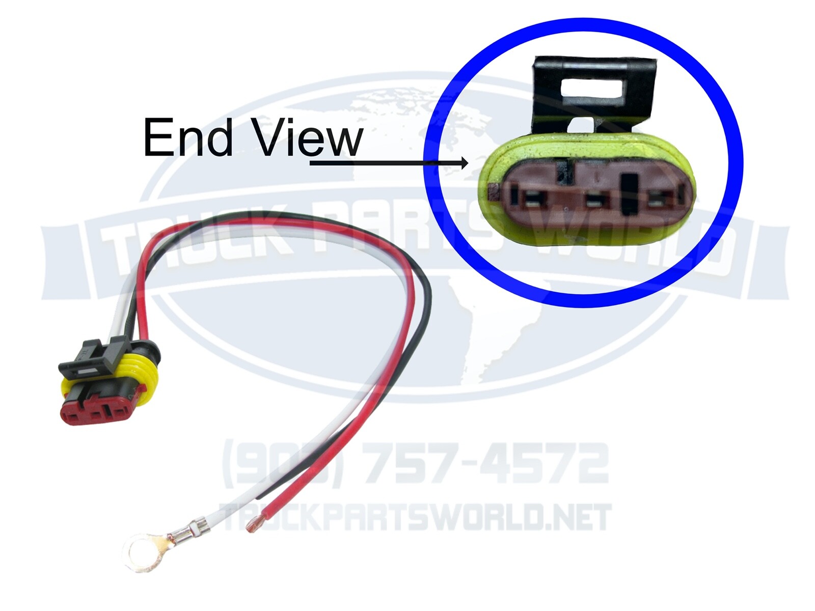 Optronics A45PMB Pigtail Stop/Tail/Turn Connector - Replaces Truck-Lite 94707, Grote 66861, Peterson 417-49