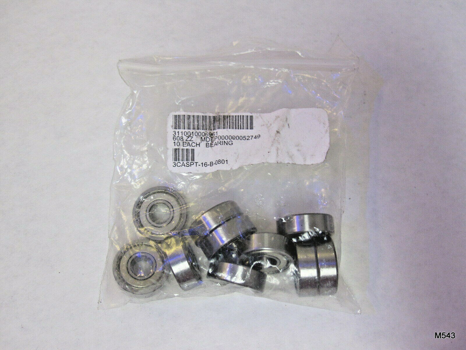パート10 Ten (10) 608-ZZ Premium Sealed Radial Ball Bearing 8x22x7mm