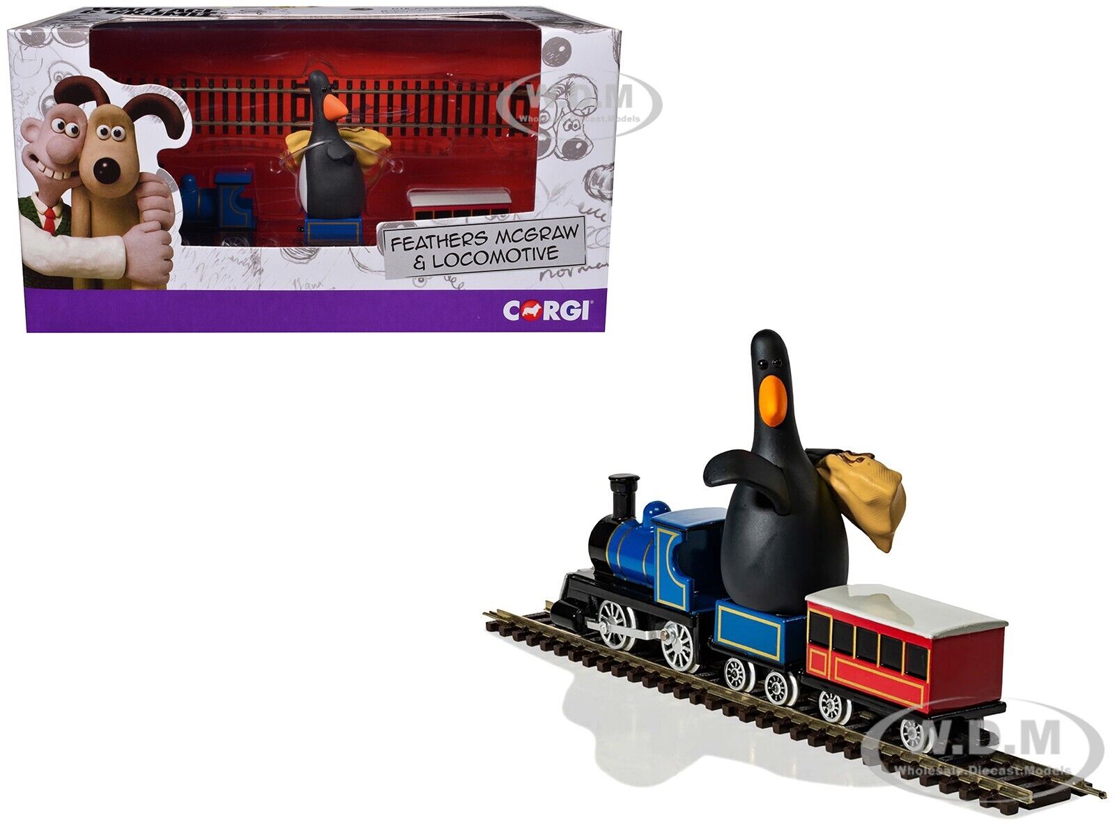 LOCOMOTIVE & FEATHERS MCGRAW FIGURE SET 